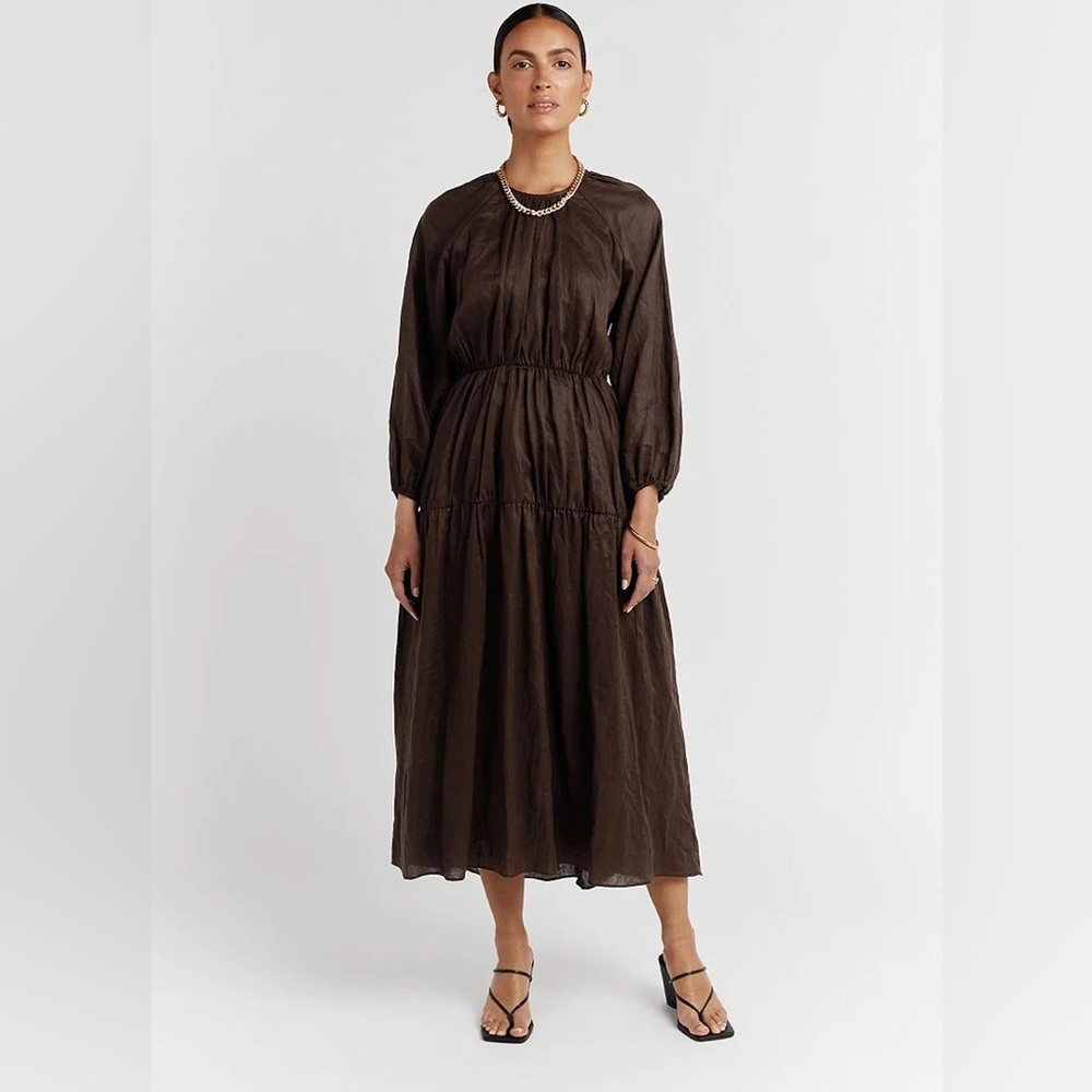 DISSH Impala Dress dark brown NWT